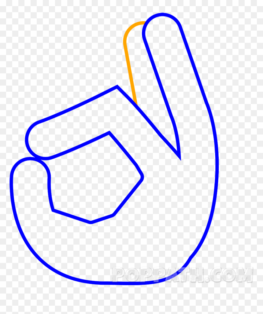 Drawing, HD Png Download - ok emoji png