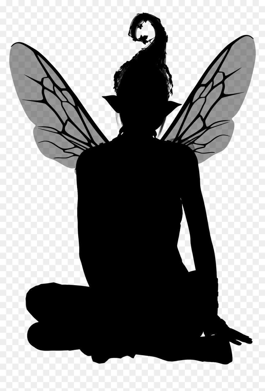 Fairy Silhouette Clipart Png, Transparent Png - fairy png