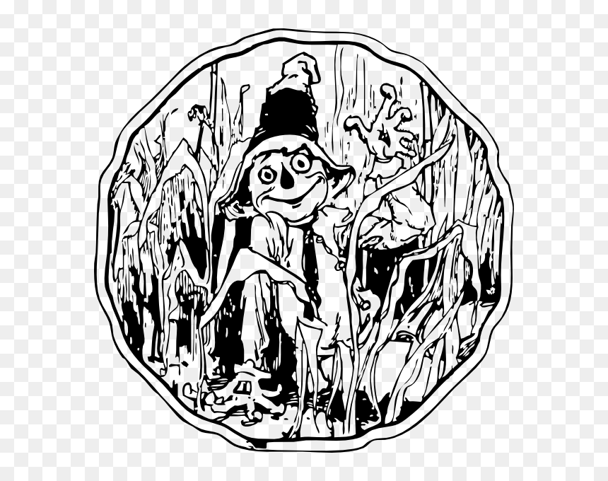 Scarecrow Illustration Cornfield, HD Png Download - corn png