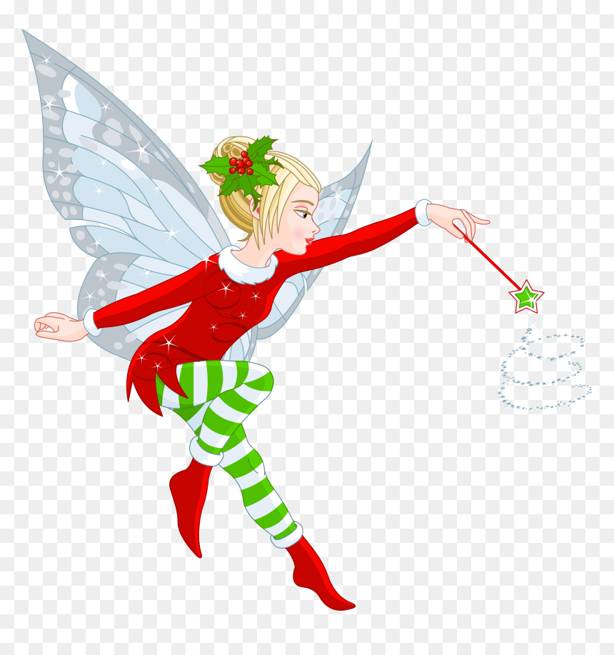 Clipart Transparent Christmas Elf, HD Png Download - fairy png