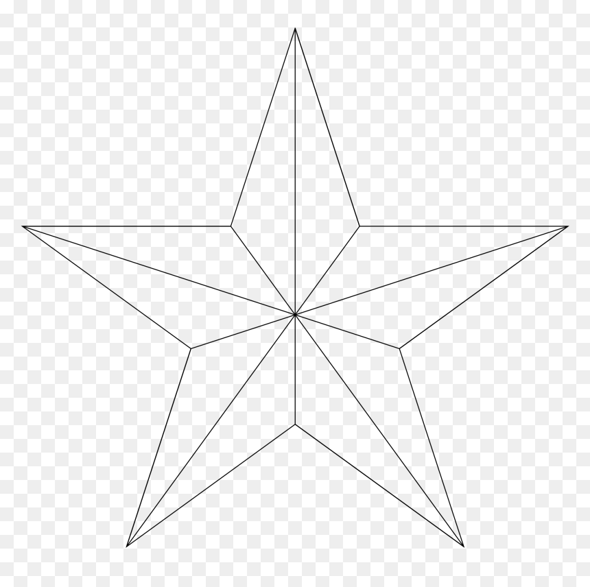 Line Art, HD Png Download - pentagram png