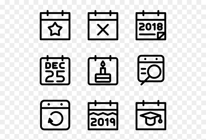 High School Icons, HD Png Download - calendar icon png