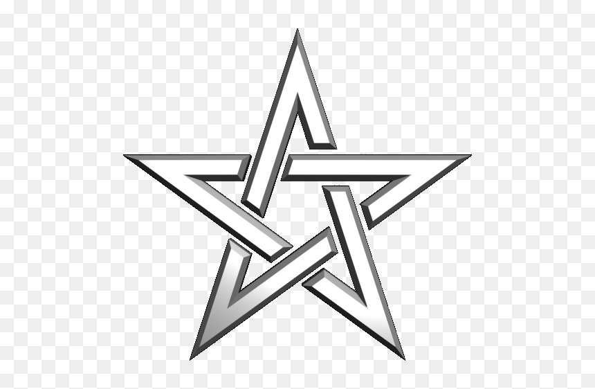 White Pentagram Transparent, HD Png Download - pentagram png