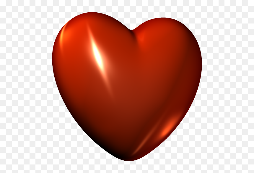 3d Heart Png, Transparent Png - red heart png