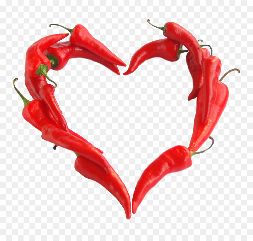Chili Pepper Heart Png, Transparent Png - red heart png