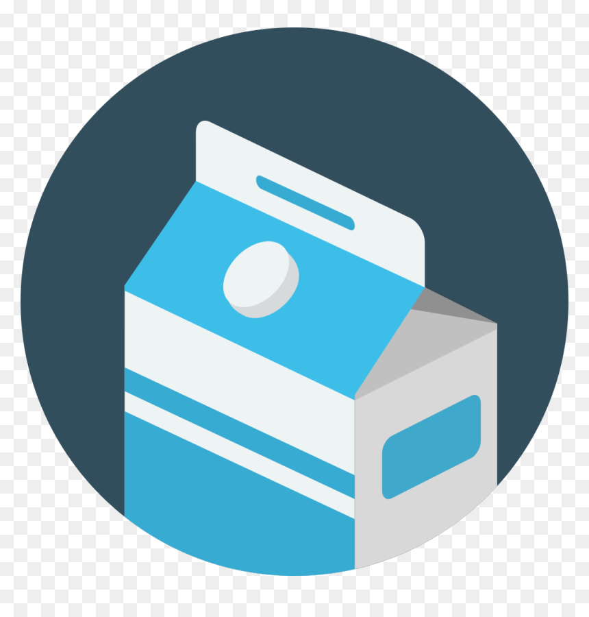 Milk Flat Icon Png, Transparent Png - milk png