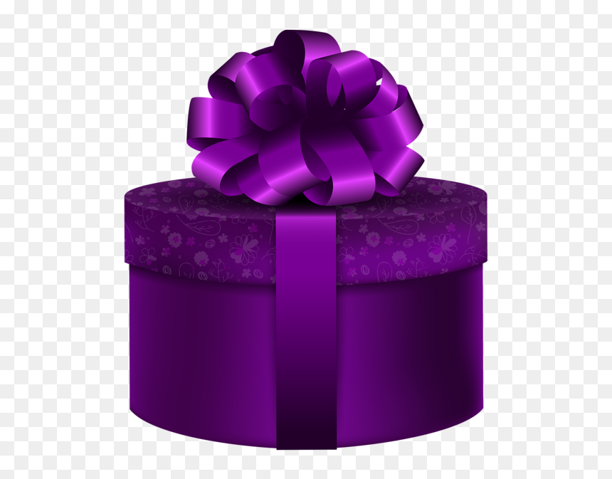 Purple Gift Clip Art, HD Png Download - gift png