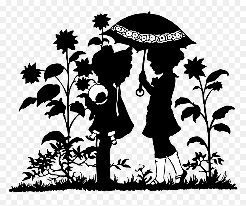 Чорно Білі Схеми Для Вишивок, HD Png Download - umbrella png