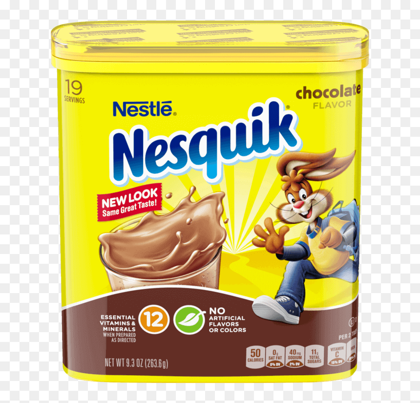 Nesquik Strawberry Powder, HD Png Download - chocolate png