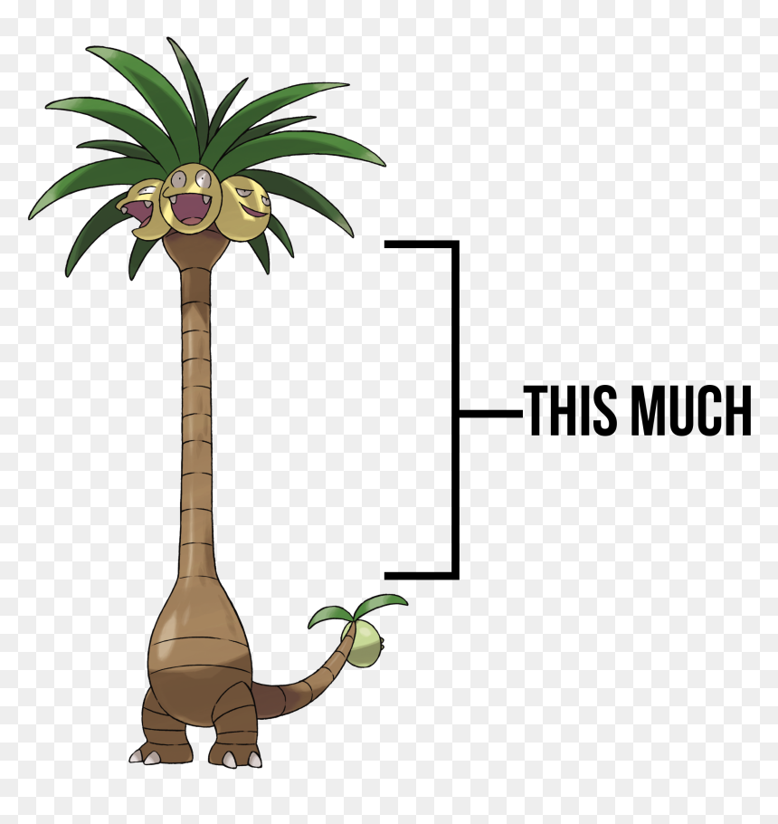 Pokemon Alolan Exeggutor, HD Png Download - pokemon go png