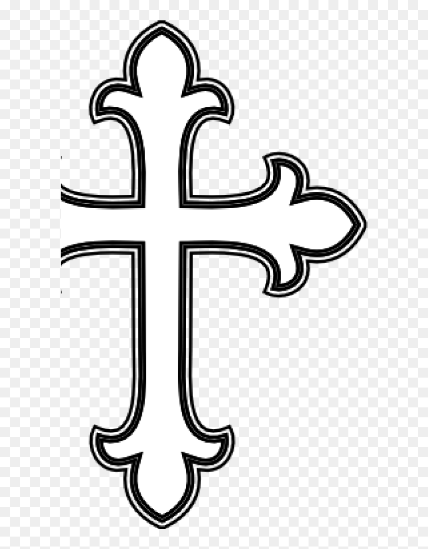 Cross Clipart Black And White, HD Png Download - religious cross png