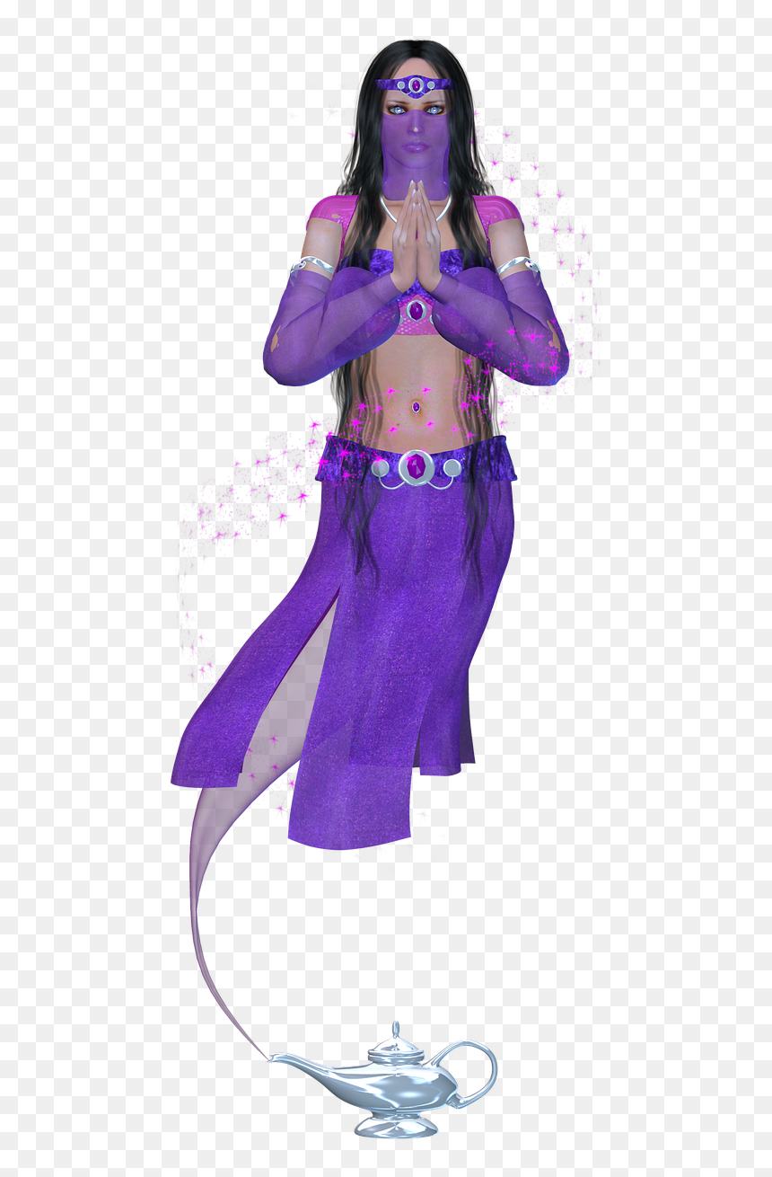 Jin Aladin Png, Transparent Png - aladdin genie png