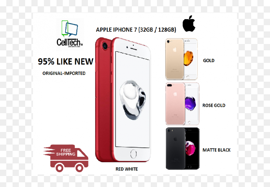 Iphone 7 Xfinity, HD Png Download - iphone 7 red png