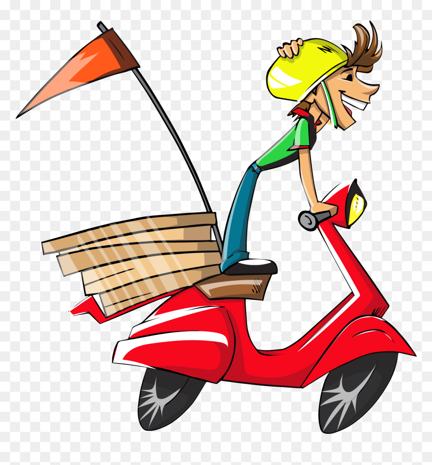 Delivery Boy Vector Png, Transparent Png - pizza man png
