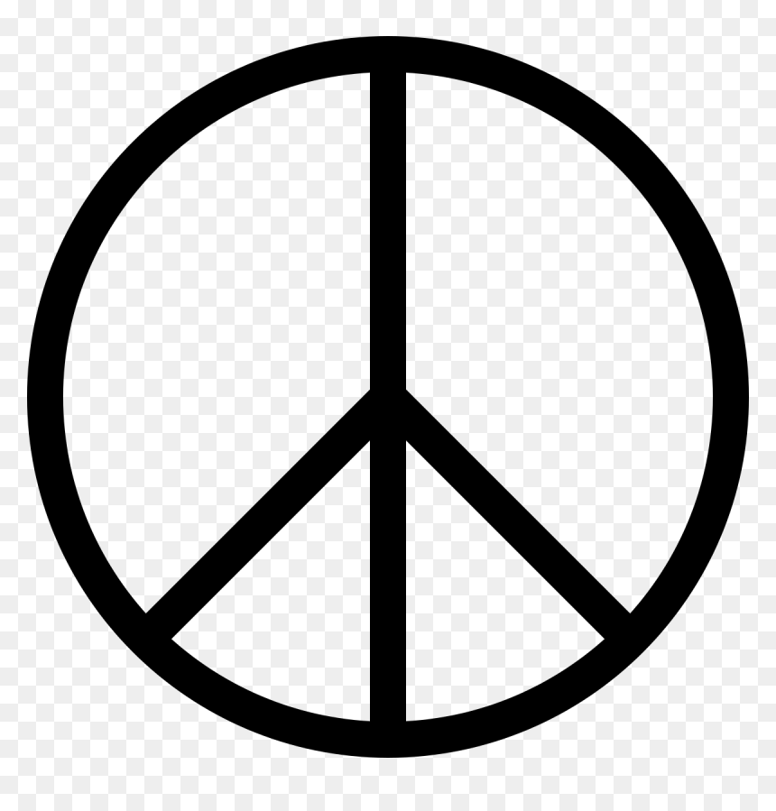 Peace Sign Thin, HD Png Download - zen symbol png