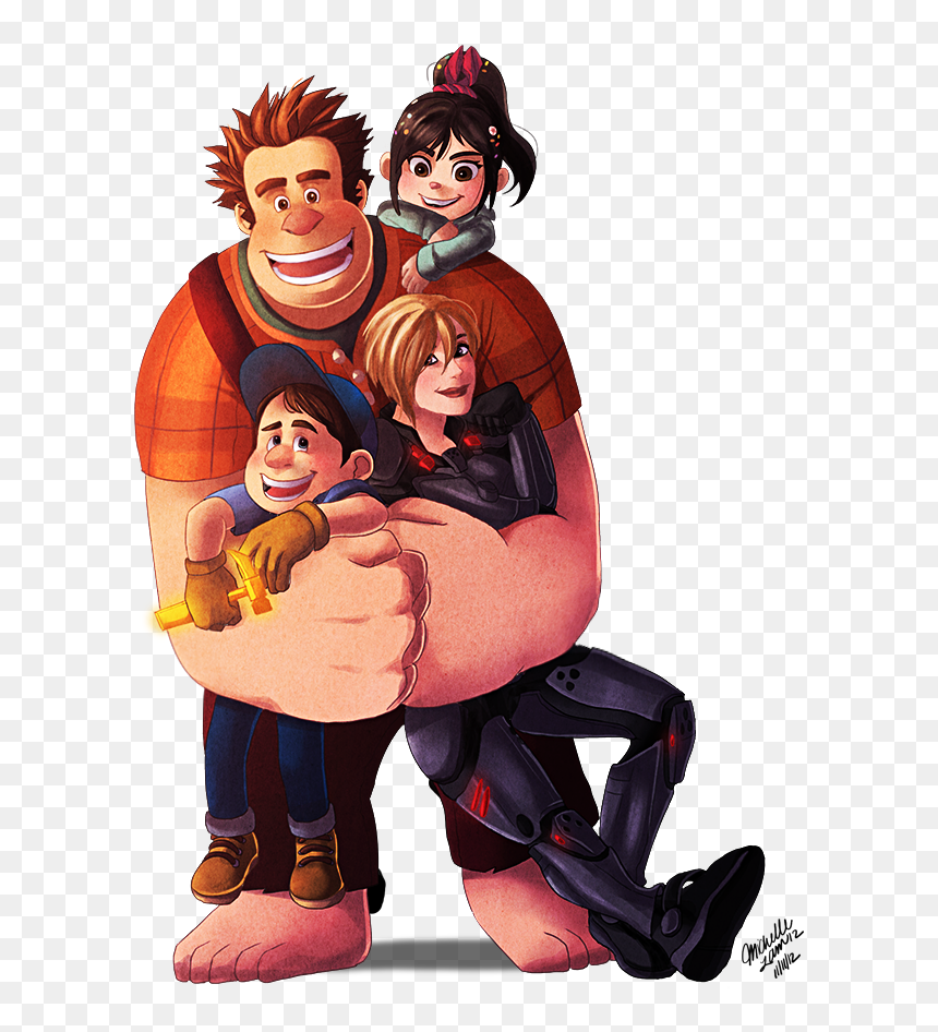 Genderbend Wreck It Ralph, HD Png Download - fix it felix png