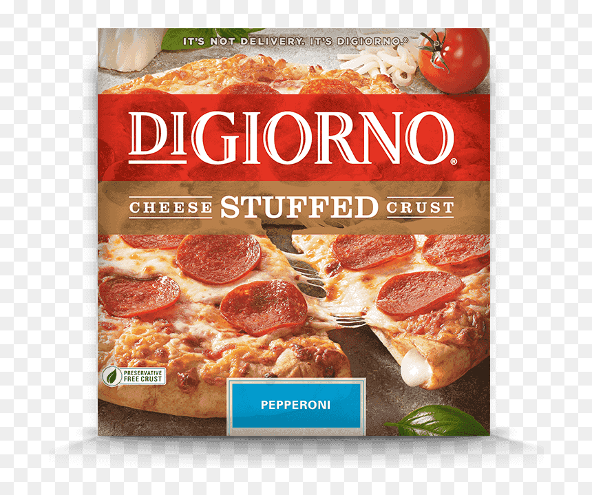 Digiorno Pepperoni Cheese Stuffed Crust, HD Png Download - pizza man png