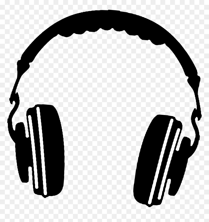 Headphones Black And White Png, Transparent Png - gucci mane ice cream tattoo png