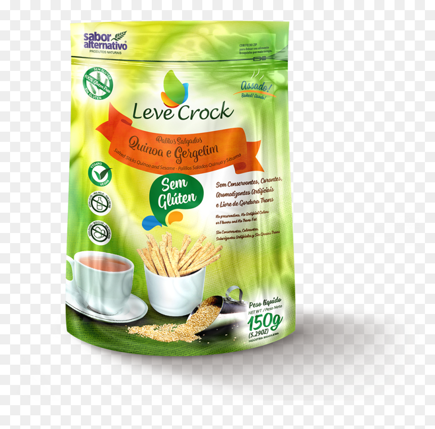 Leve Crock Sequilhos Cacau, HD Png Download - salgados png
