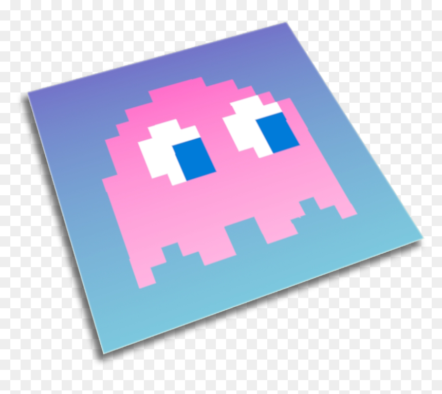 Paper, HD Png Download - pacman blue ghost png