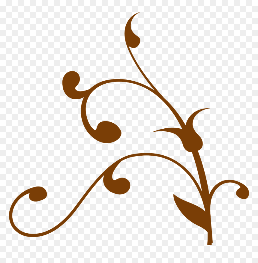 Tree Branch Clip Art, HD Png Download - pink flourish png