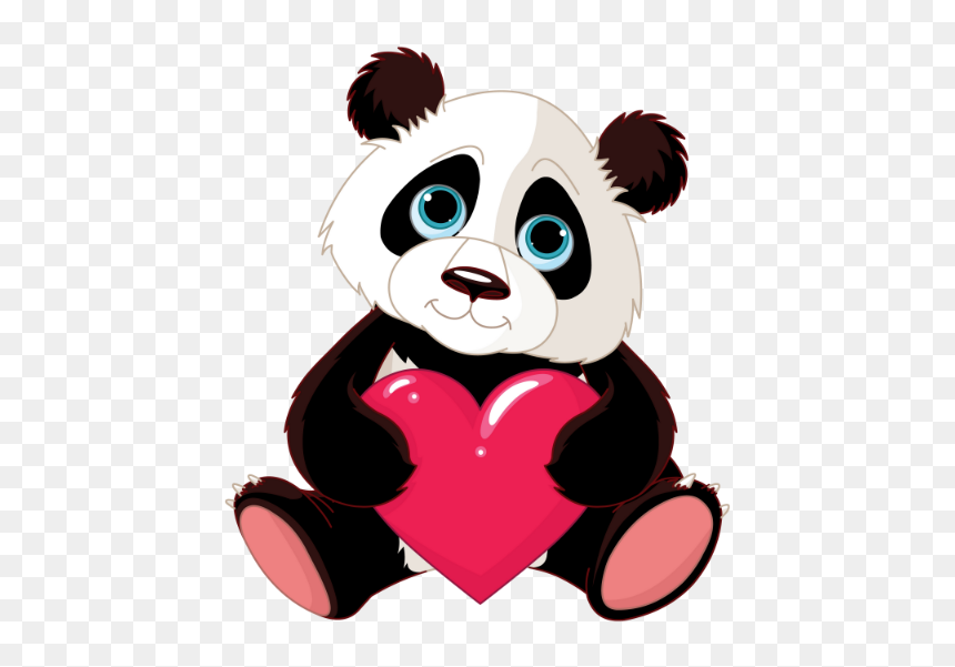 Cute Valentine, HD Png Download - baby panda png