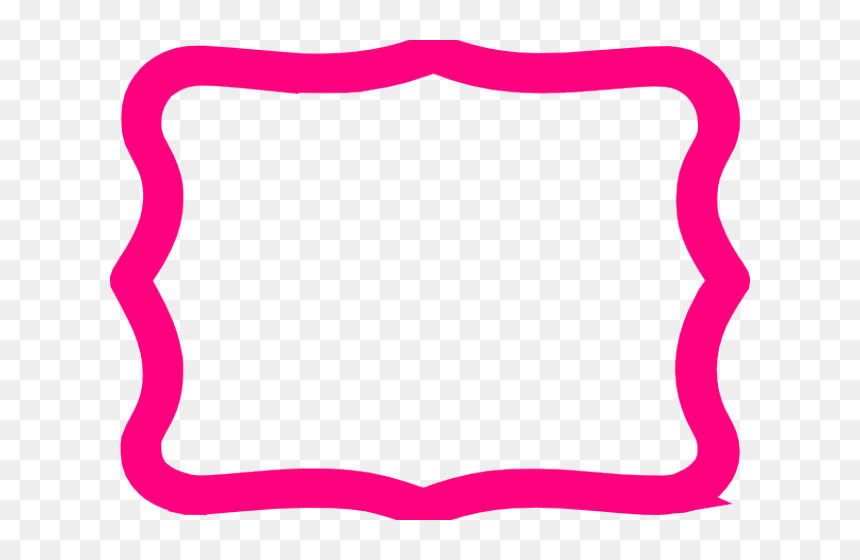 Hot Pink Frame Clipart, HD Png Download - pink flourish png