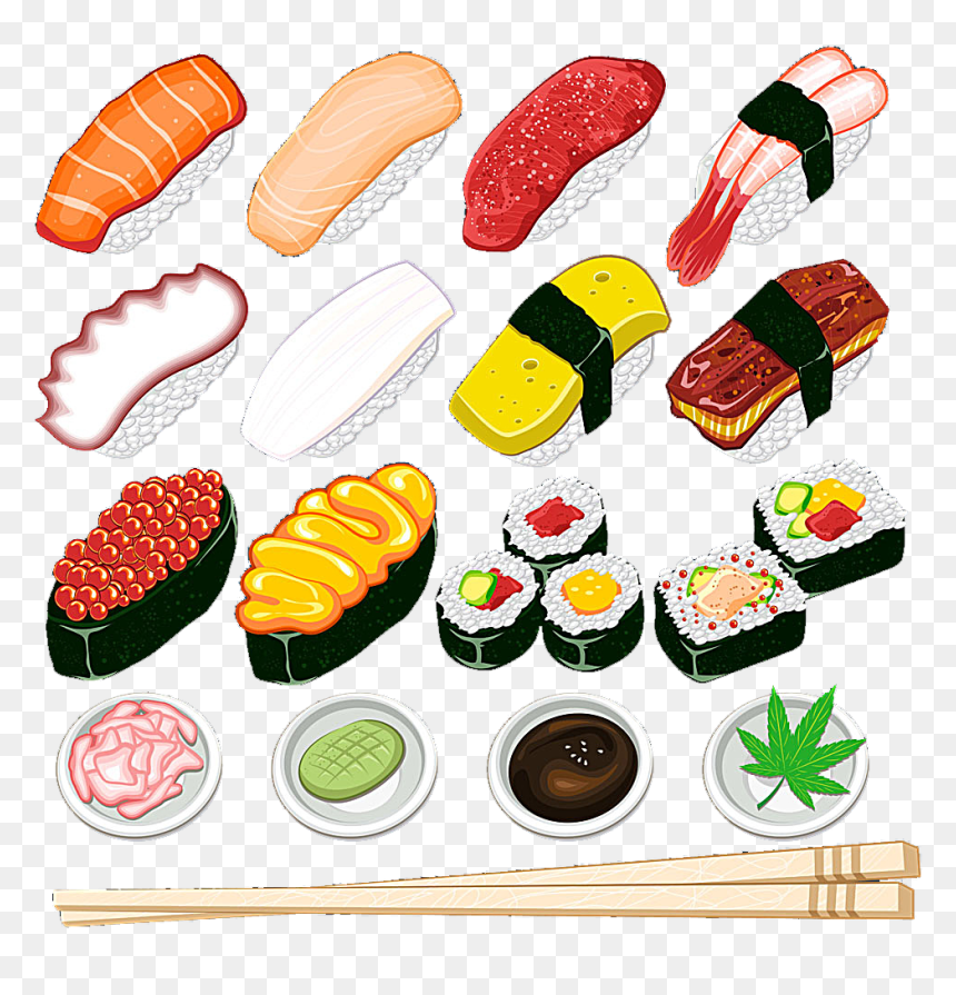 Sushi, HD Png Download - tempura png