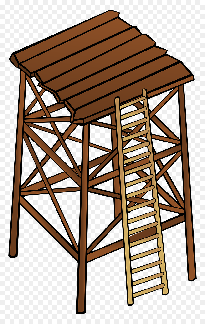 Torres De Madera Para Tanques De Agua, HD Png Download - ladder clipart png