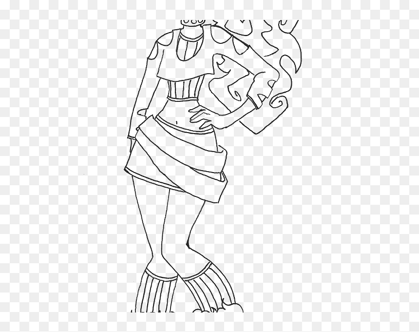 Coloring Book, HD Png Download - clawdeen wolf png