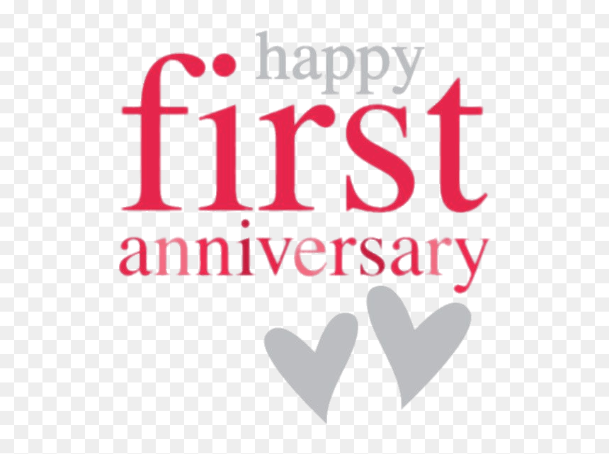 1 Year Anniversary, HD Png Download - 1st anniversary png