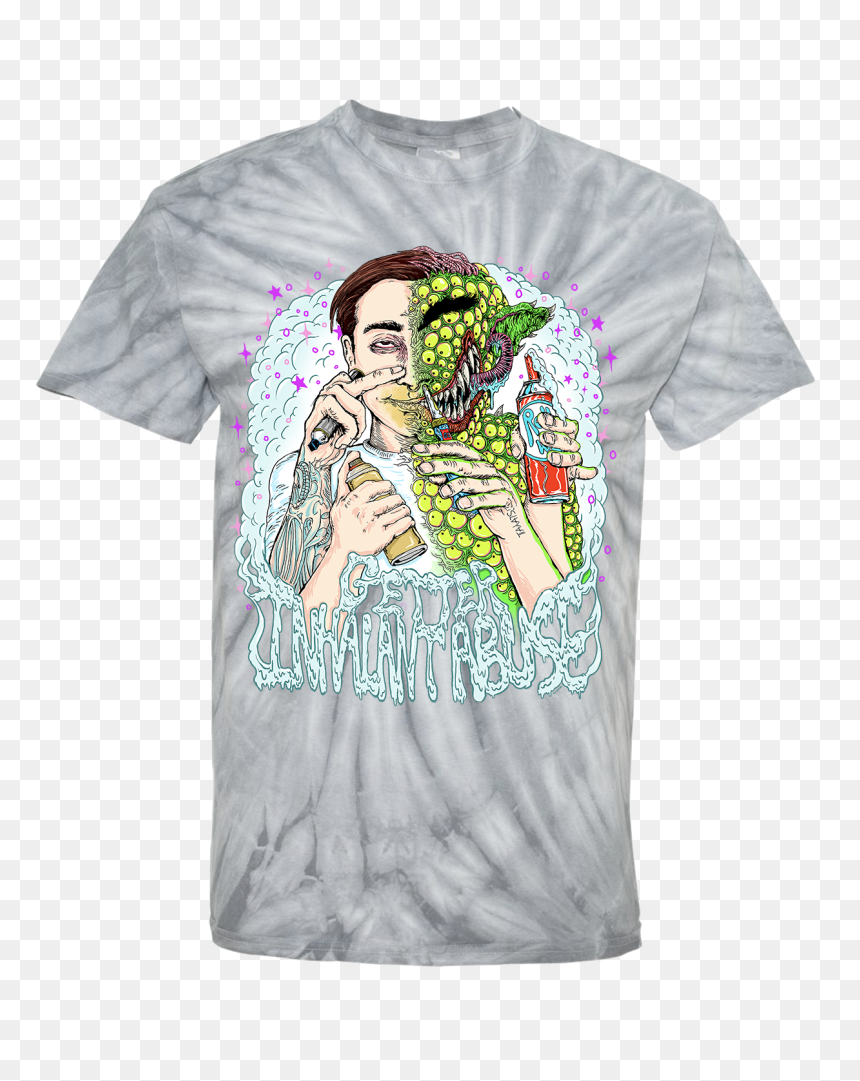 Grey White Tie Dye, HD Png Download - getter png