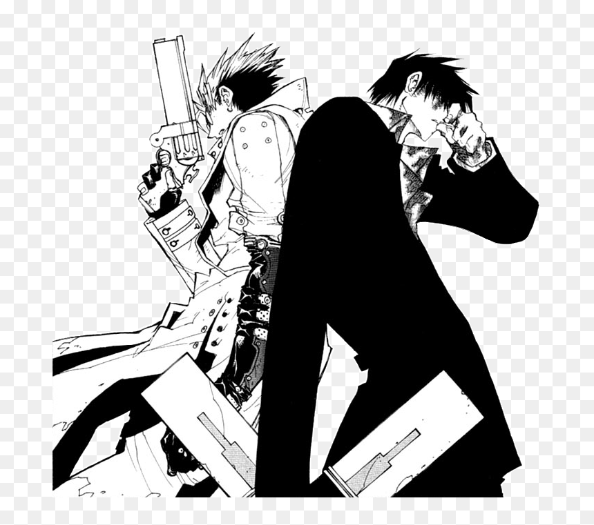 Vash And Wolfwood, HD Png Download - vash the stampede png