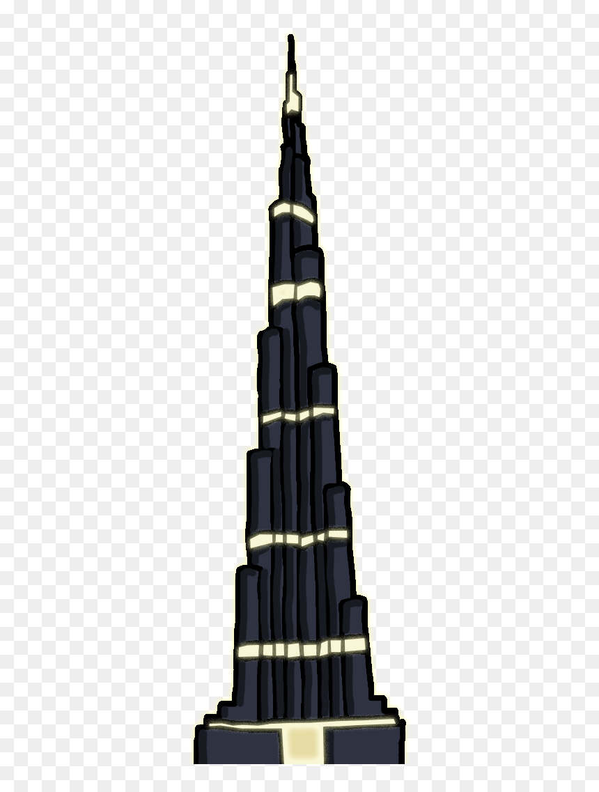 Steeple, HD Png Download - burj khalifa png