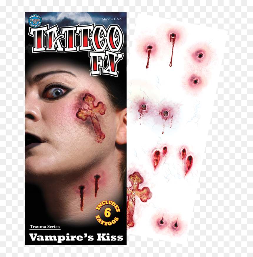 Temporary Tattoo, HD Png Download - vampire bite marks png