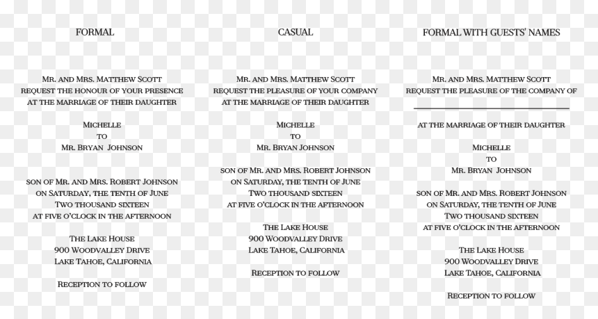 Formal Vs Casual Invitation Wording, HD Png Download - invitation shapes png