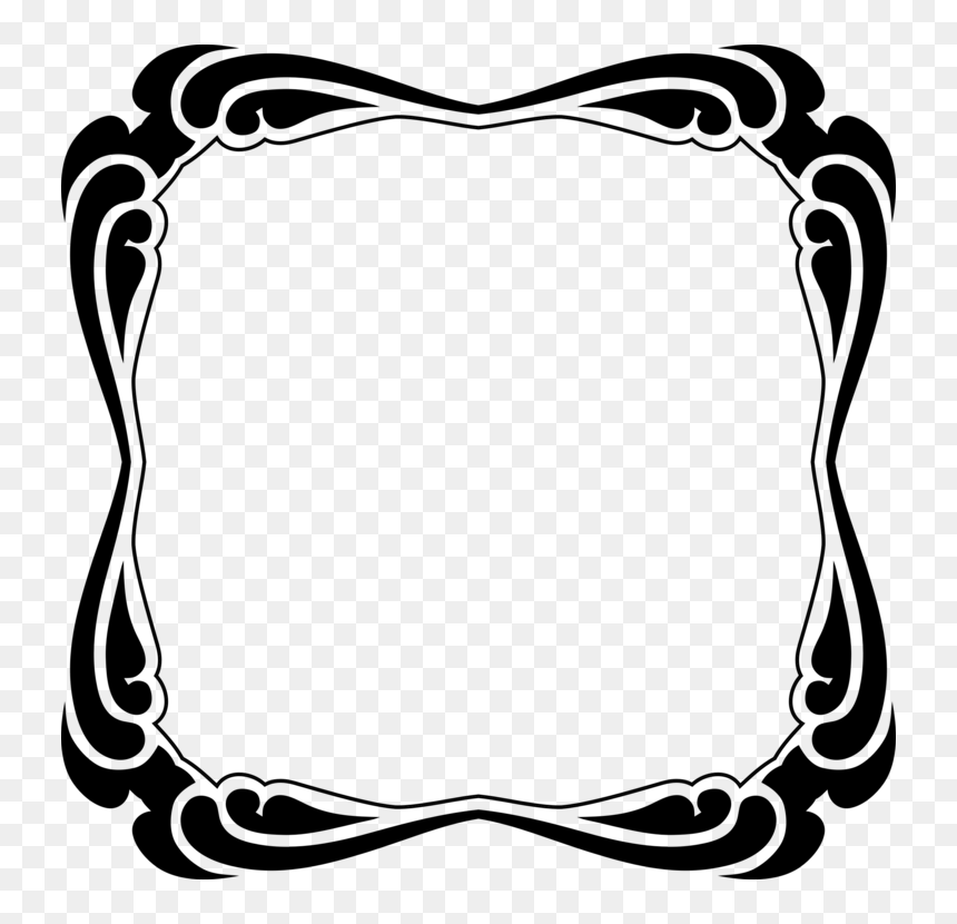 Decorative Frames Border, HD Png Download - picture fram png