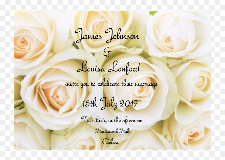 Garden Roses, HD Png Download - invitation shapes png