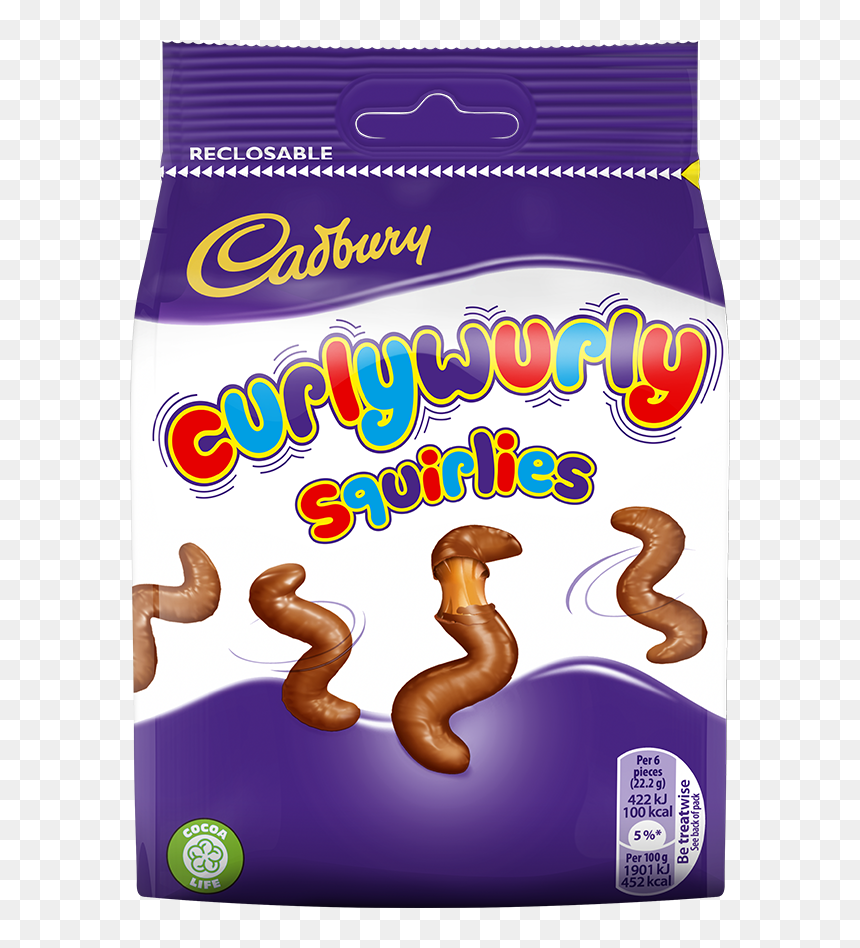 Cadbury Curly Wurly Squirlies, HD Png Download - curly png