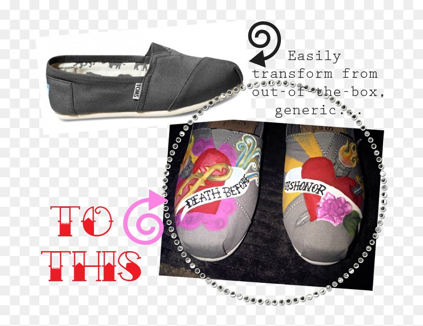 Slip-on Shoe, HD Png Download - toms shoes logo png