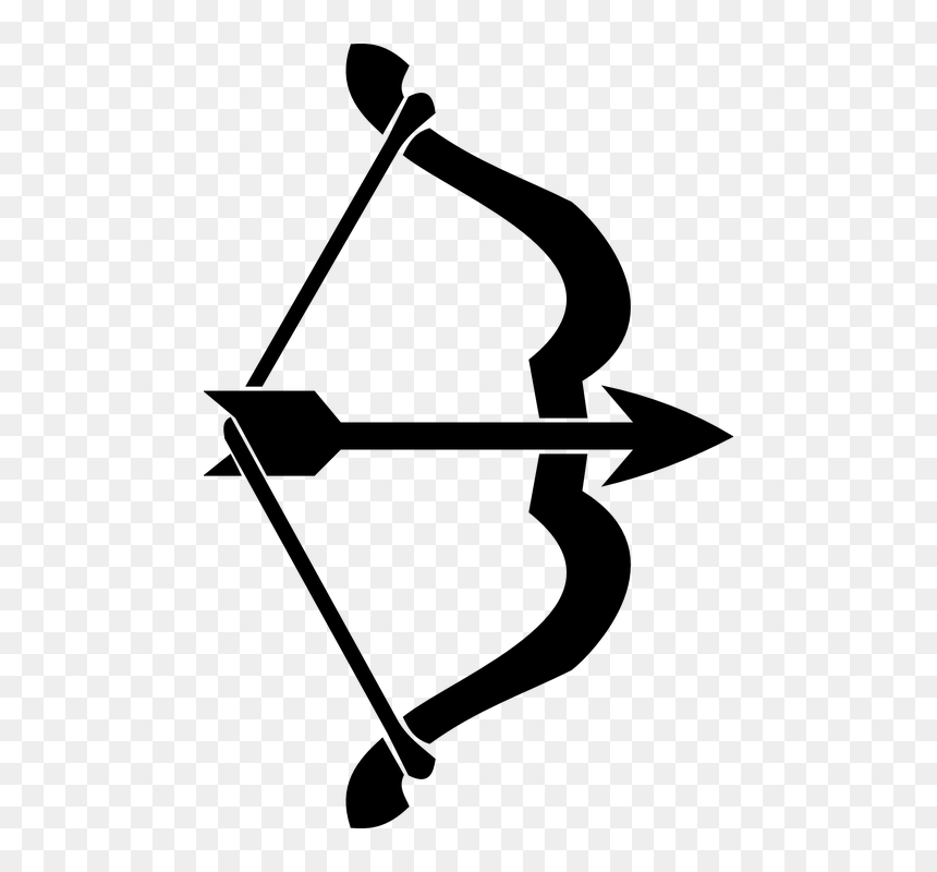 Bow And Arrow Clipart, HD Png Download - katniss png