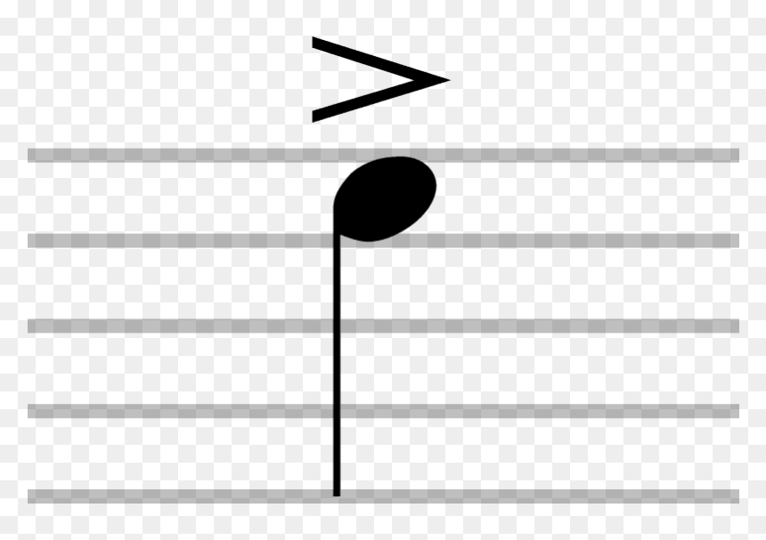 Staccato Music, HD Png Download - song note png