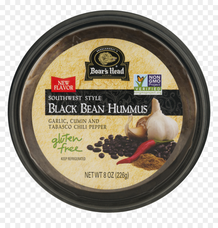 Boar's Head Black Bean Hummus, HD Png Download - black bean png