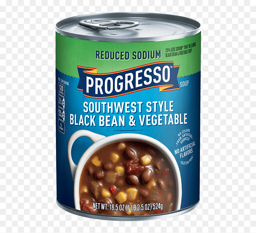 Progresso Chicken Soup, HD Png Download - black bean png