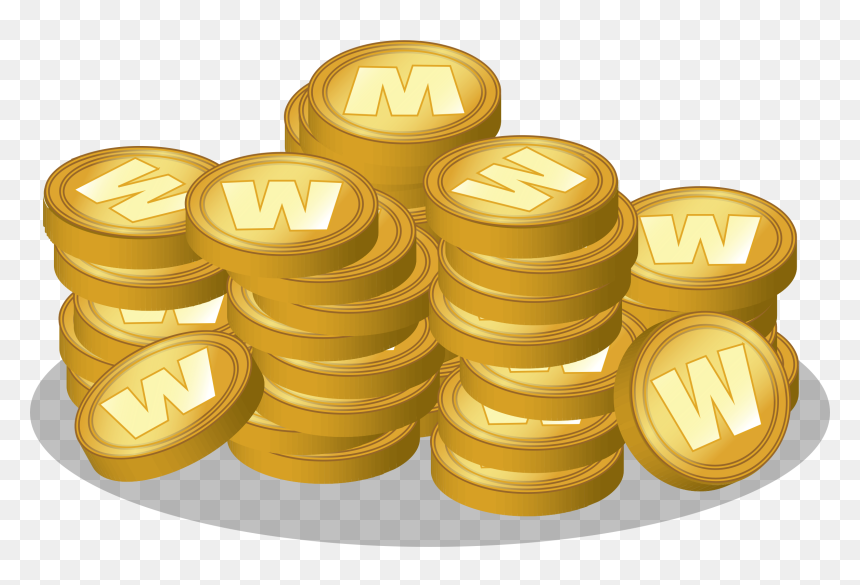Monedas De Oro Dibujo Png, Transparent Png - raining coins png