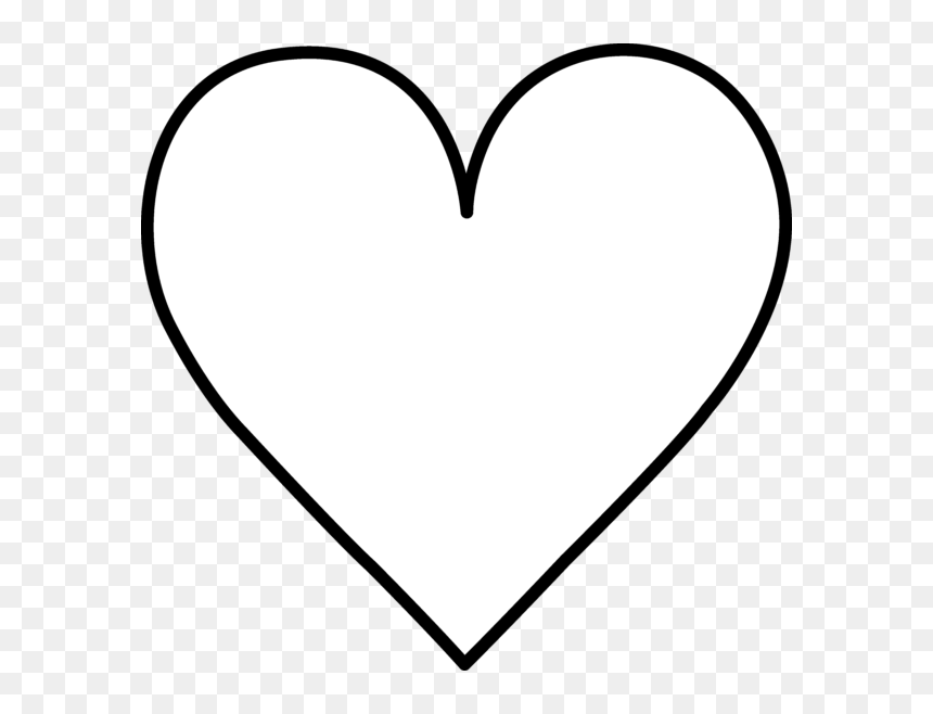 Lineart Heart, HD Png Download - heart line art png