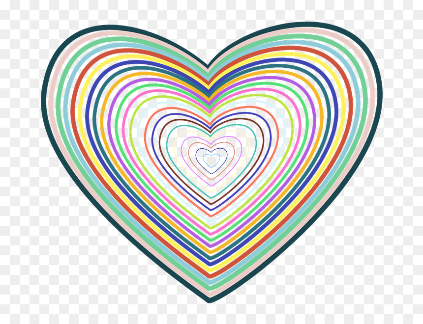 Heart, HD Png Download - heart line art png