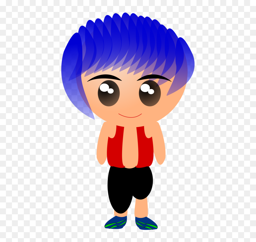 Clip Art, HD Png Download - blue hair png