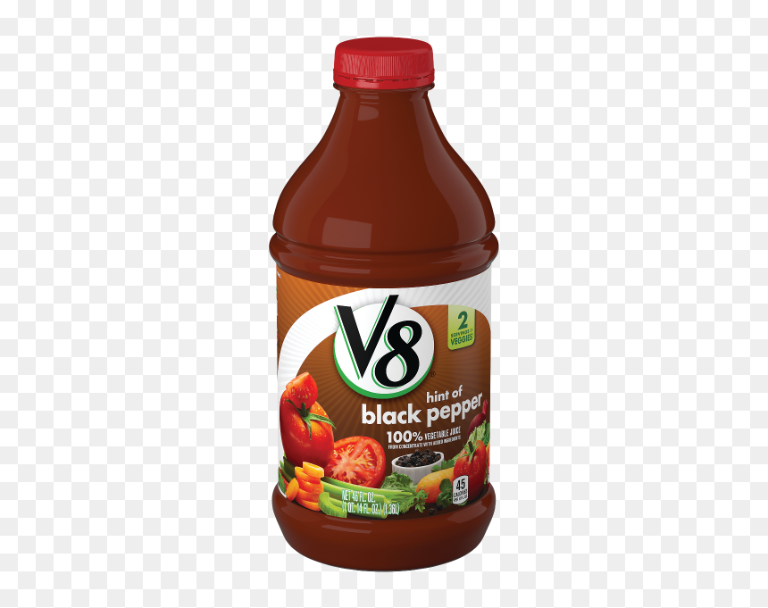 V8 Spicy Hot, HD Png Download - dr pepper bottle png