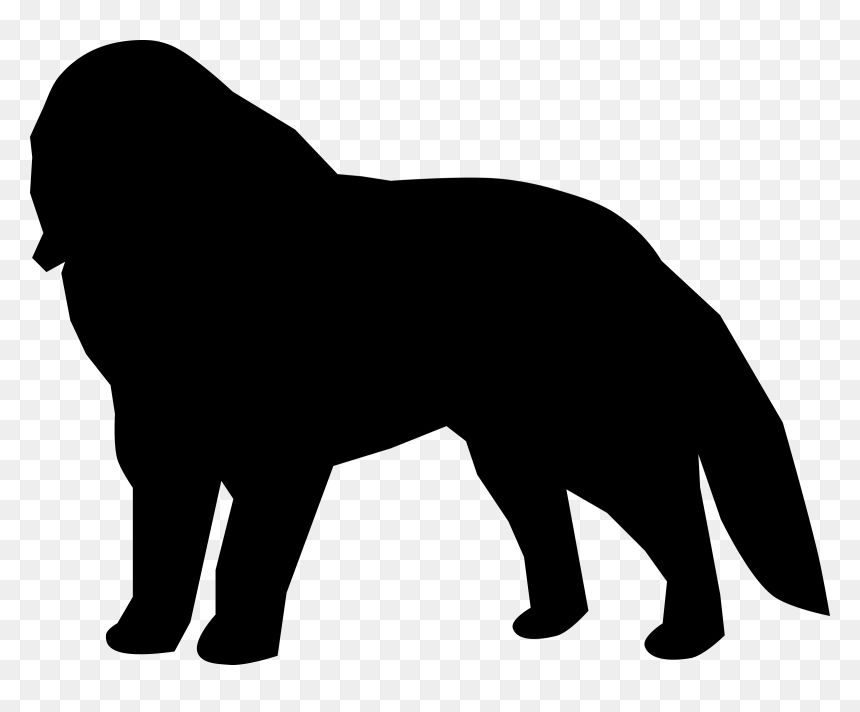Saint Bernard Silhouette Vector, HD Png Download - saint png
